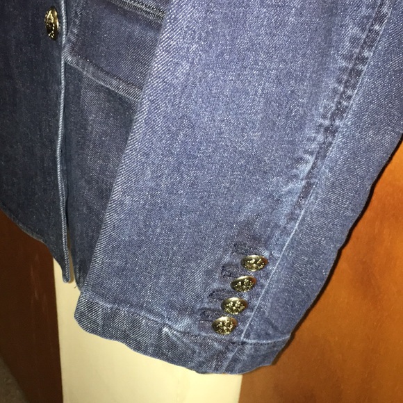 💙NWT Ralph Lauren Denim Double Breasted Blazer - Picture 4 of 11